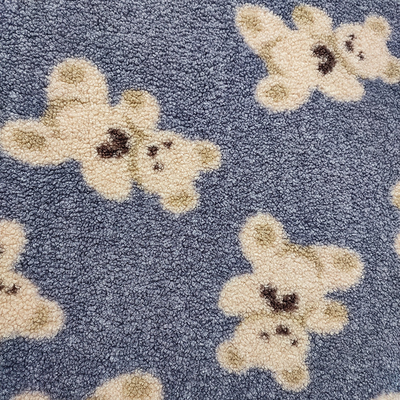 Teddy Bear Sherpa Fleece Fabric 330-G-/Mpolyester-Bär 100% druckte