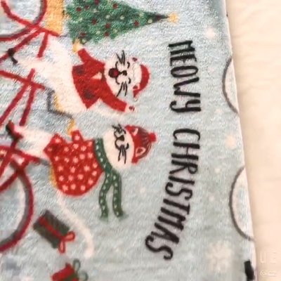 Druckweihnachtsflanell-Vlies-Gewebe 300gsm für Polsterung Toy Blankets