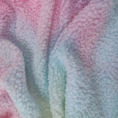 Bindungs-Färbung Sherpa scheren Gewebe 280-G-/Mpolyester 100%, das für Hoodie bunt ist