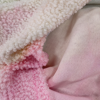 Bindungs-Färbung Sherpa scheren Gewebe 280-G-/Mpolyester 100%, das für Hoodie bunt ist