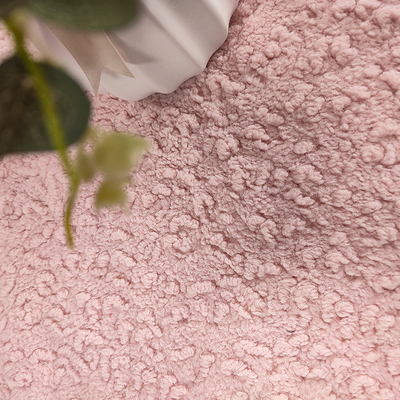 Rosa Polyester Sherpa-Vlies-Gewebe 445 G-/Mwinter-warme starke Decke