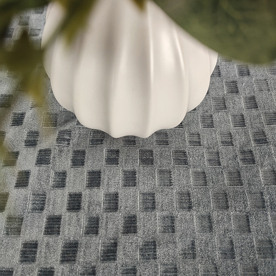 Normallack-Plaid bürstete Korea-Samt, den 250 G/M Polyester-Gewebe für Kleidung strickte