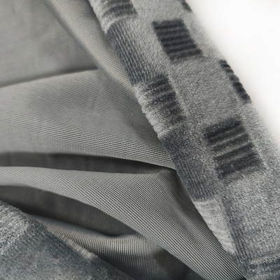 Normallack-Plaid bürstete Korea-Samt, den 250 G/M Polyester-Gewebe für Kleidung strickte