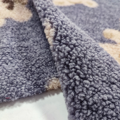 Teddy Bear Sherpa Fleece Fabric 330-G-/Mpolyester-Bär 100% druckte