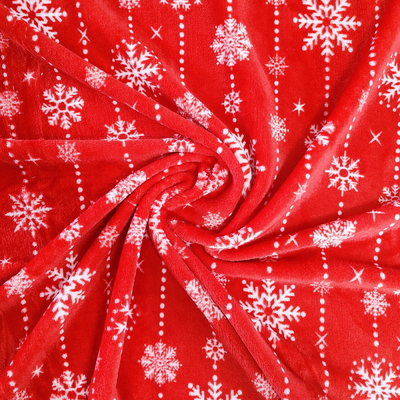 Super weiches Druckpolyester 100% flanell-Coral Fabrics 240GSM für Weihnachtsgebrauch