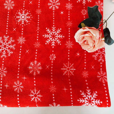 Super weiches Druckpolyester 100% flanell-Coral Fabrics 240GSM für Weihnachtsgebrauch