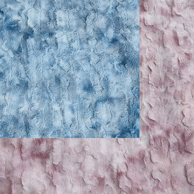 Blanket Tie Dyed Pv Fleece Brush Fur Fabric 260gsm