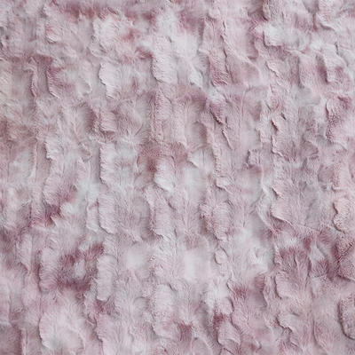 Blanket Tie Dyed Pv Fleece Brush Fur Fabric 260gsm