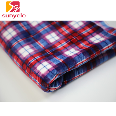 Plaid Druck-Mikrogewebe des vlies-280gsm für Kleiderschal