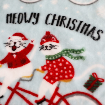 Druckweihnachtsflanell-Vlies-Gewebe 300gsm für Polsterung Toy Blankets