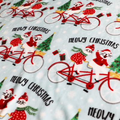 Druckweihnachtsflanell-Vlies-Gewebe 300gsm für Polsterung Toy Blankets