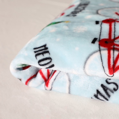 Druckweihnachtsflanell-Vlies-Gewebe 300gsm für Polsterung Toy Blankets