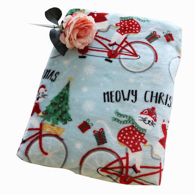Druckweihnachtsflanell-Vlies-Gewebe 300gsm für Polsterung Toy Blankets