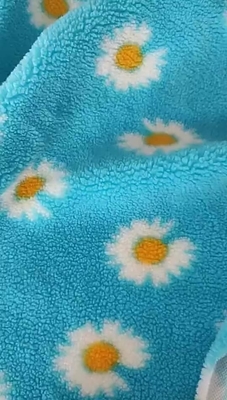 Sonnenblume 370gsm druckte Sherpa-Vlies für Pillowslip Sofa Cover Bag