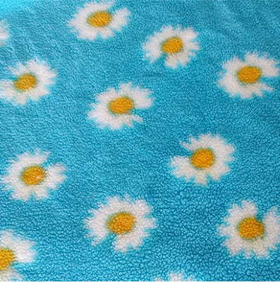 Sonnenblume 370gsm druckte Sherpa-Vlies für Pillowslip Sofa Cover Bag