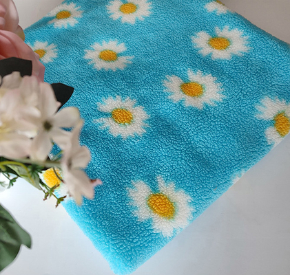 Sonnenblume 370gsm druckte Sherpa-Vlies für Pillowslip Sofa Cover Bag