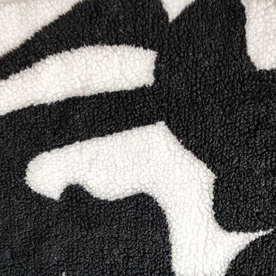 Polyester 650gsm 100% weiches Sherpa scheren Gewebe für das gefärbte Jacken-Handtaschen-Garn