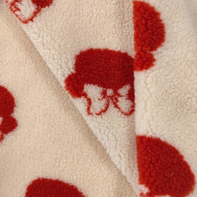 Polyester Sherpa-Gewebe-Garn gefärbter Jacquardwebstuhl 100% 650gsm 288F