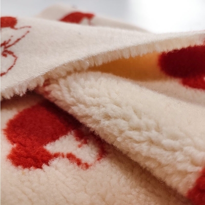 Polyester Sherpa-Gewebe-Garn gefärbter Jacquardwebstuhl 100% 650gsm 288F