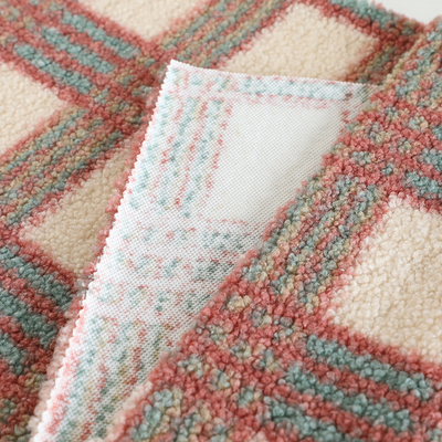 Gewebe-Polyester 100% Browns Sherpa des Simplex-188F für Pillowslip-Ausgangstextilpullover