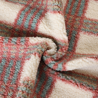 Gewebe-Polyester 100% Browns Sherpa des Simplex-188F für Pillowslip-Ausgangstextilpullover