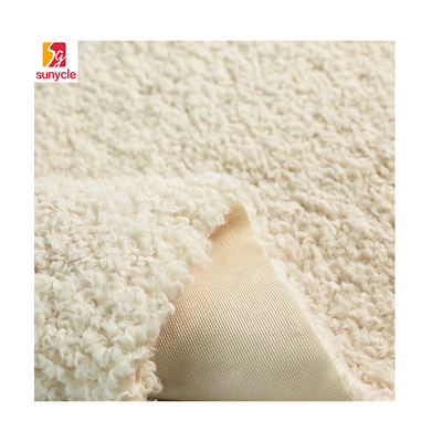 Festes gelocktes waschbares Sherpa-Gewebe für Winter-warmen Mantel bedeckt Pillowslip-Kleid