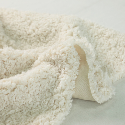 Festes gelocktes waschbares Sherpa-Gewebe für Winter-warmen Mantel bedeckt Pillowslip-Kleid
