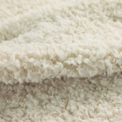 Festes gelocktes waschbares Sherpa-Gewebe für Winter-warmen Mantel bedeckt Pillowslip-Kleid