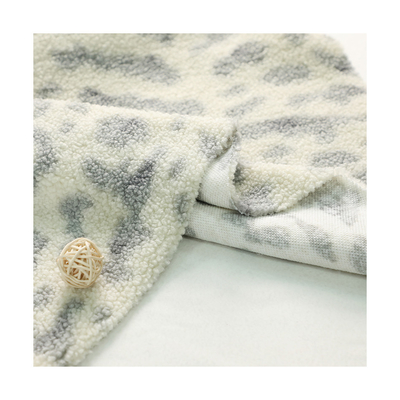 Polyester 100% Druck-Sherpa scheren Gewebe 150D 288F 300gsm für Taschen-Stuhl Pajams