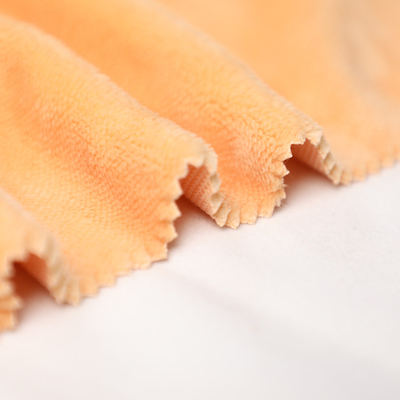 Fester orange Kurzschluss-Plüsch Simplex-Shu Velveteen Fabrics 150gsm für Pillowslip Sofa Cover