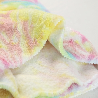 Bindung gefärbtes Regenbogen-Kleidweiches Sherpa-Gewebe 240gsm 150D