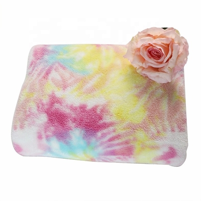 Bindung gefärbtes Regenbogen-Kleidweiches Sherpa-Gewebe 240gsm 150D