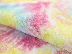 Bindung gefärbtes Regenbogen-Kleidweiches Sherpa-Gewebe 240gsm 150D