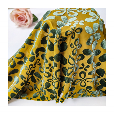 Blumen-Muster-koreanisches Samt-Gewebe 140gsm für Damenbekleidungs-Schal