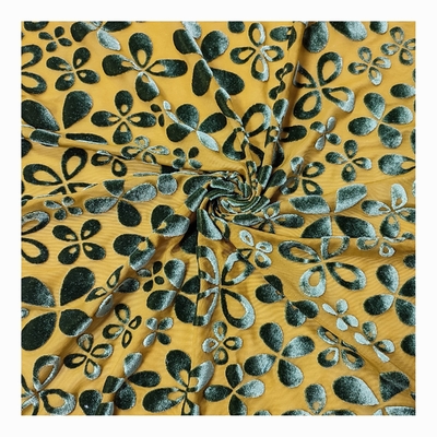 Blumen-Muster-koreanisches Samt-Gewebe 140gsm für Damenbekleidungs-Schal