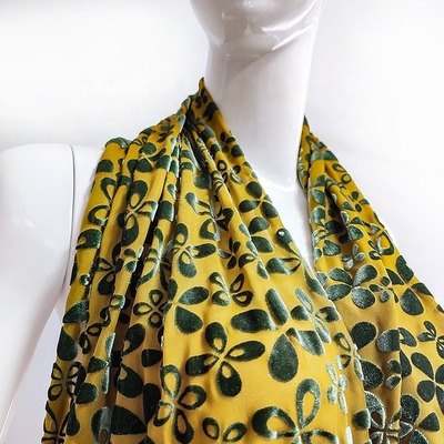 Blumen-Muster-koreanisches Samt-Gewebe 140gsm für Damenbekleidungs-Schal