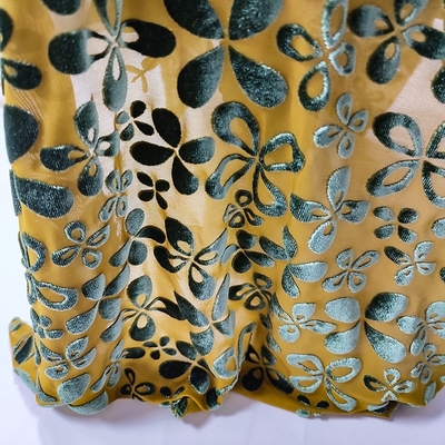 Blumen-Muster-koreanisches Samt-Gewebe 140gsm für Damenbekleidungs-Schal