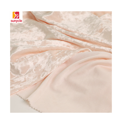 Spandex-Polyester-rosa Samt-Gewebe 150D 288F 240gsm