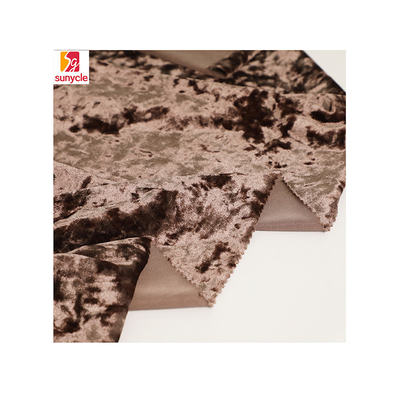 260gsm zerquetschte Polyester 100% des Samt-Polsterungs-Gewebe-75D 72F