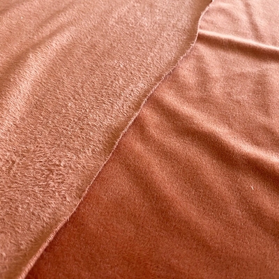 Spandex-Polyester-Normallack-super weiches Gewebe Coral Red Double Side