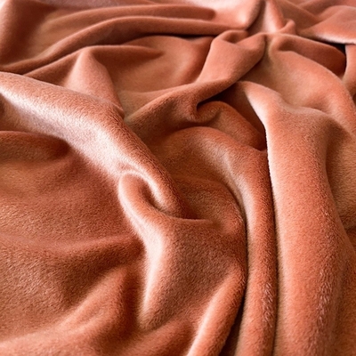 Spandex-Polyester-Normallack-super weiches Gewebe Coral Red Double Side