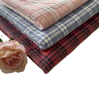 Polyester, das klassisches Plaid super weiches Gewebe für Schuhe druckte, kleidet Pillowslip