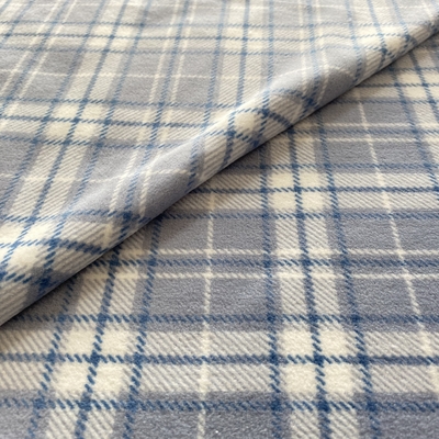 Polyester, das klassisches Plaid super weiches Gewebe für Schuhe druckte, kleidet Pillowslip