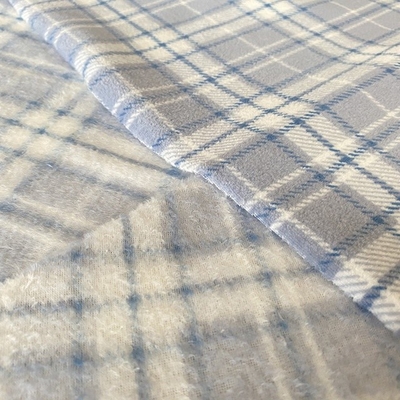 Polyester, das klassisches Plaid super weiches Gewebe für Schuhe druckte, kleidet Pillowslip