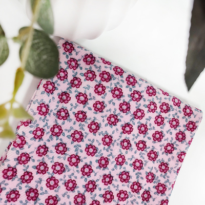 Blume Druckpolyester 100% des jacquardwebstuhl-Velour-Samt-Gewebe-310gsm