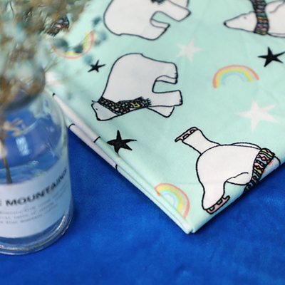 Karikatur Druckpolyester des velour-Samt-Gewebe-150gsm