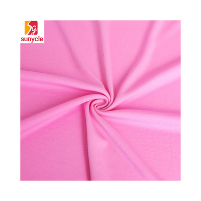 Das einzelne T-Shirt stricken rosa Ebene des Baumwollgewebe-100gsm