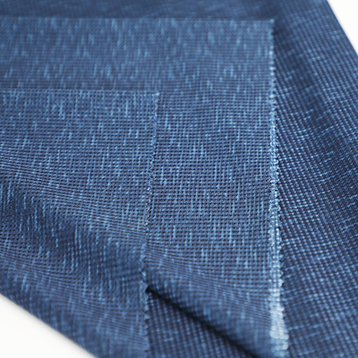 Blaues kationisches Polyester-stricken einzelne Jersey Spandex-Waffel