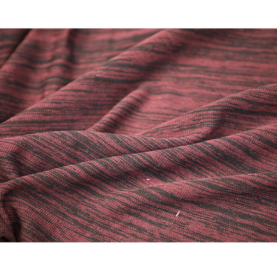 Rote und schwarze 100 Ärmel-Kleidung des Baumwolleinzelne Jersey-180gsm kurz