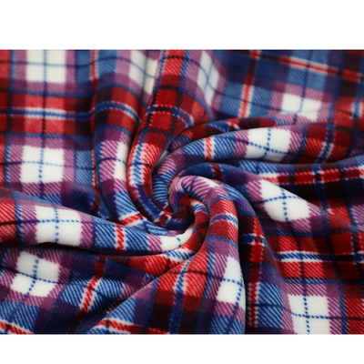Plaid Druck-Mikrogewebe des vlies-280gsm für Kleiderschal